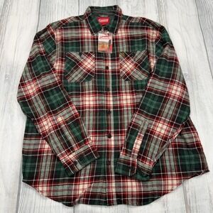 NWT Coleman Plaid Button Shirt 2XL‎ Red Green Outdoors Mens